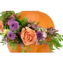 Pumpkin with flowers